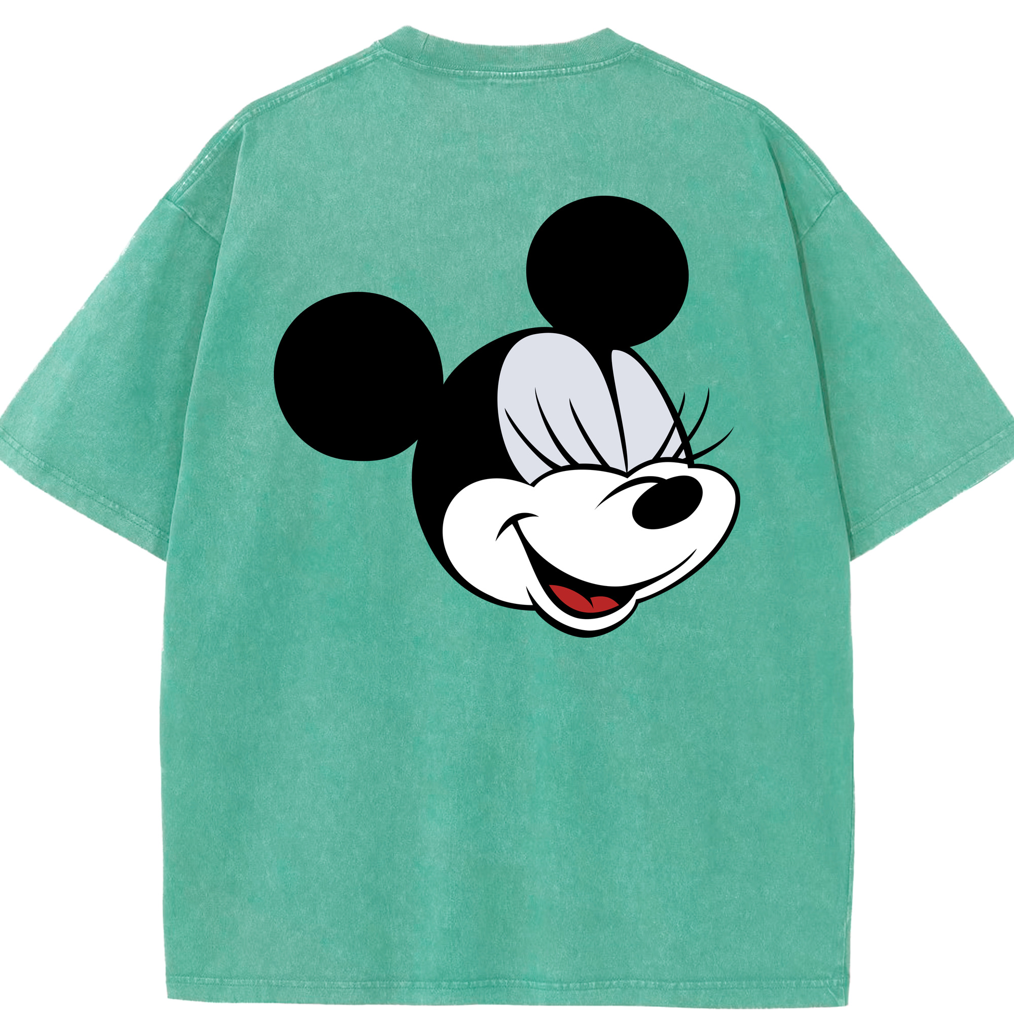 （画像用） ミッキーマウス Mickey Mouse 綿100% ヴィンテージ風 半袖Tシャツ（背面プリント）